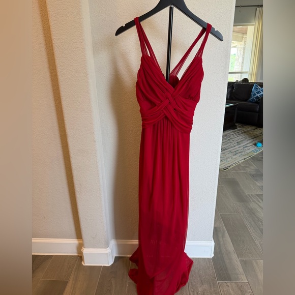 roberta Dresses & Skirts - Roberta Bridal Red Twisted Bodice Maxi Dress